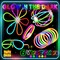 Bulk Party Supplies 205 Piece Glow in The Dark 100 Glow Sticks with Eye Glasses, Bracelets, and Connectors